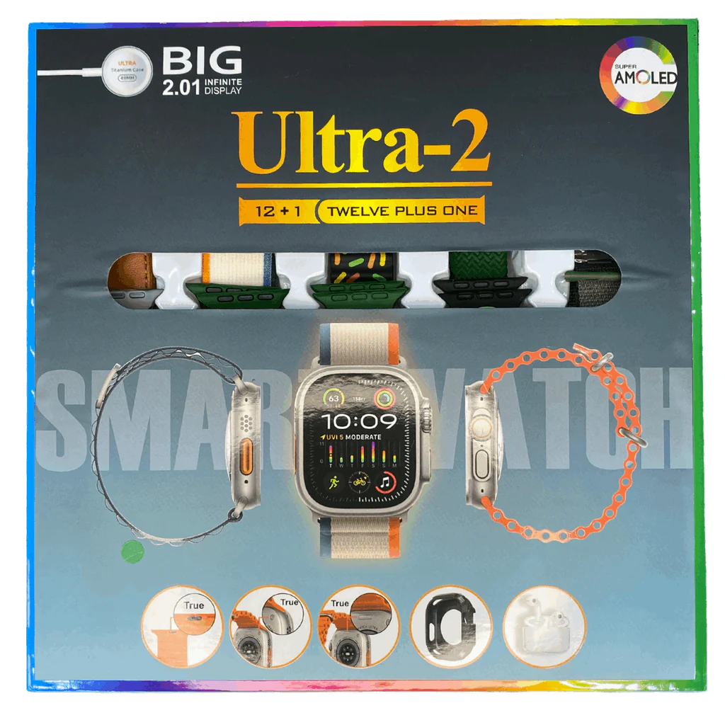 Ultra 2 12-in-1 Smartwatch Bundle with AirPods Pro