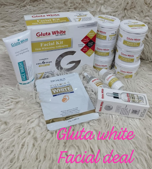 Gluta White 6 step Facial Kit