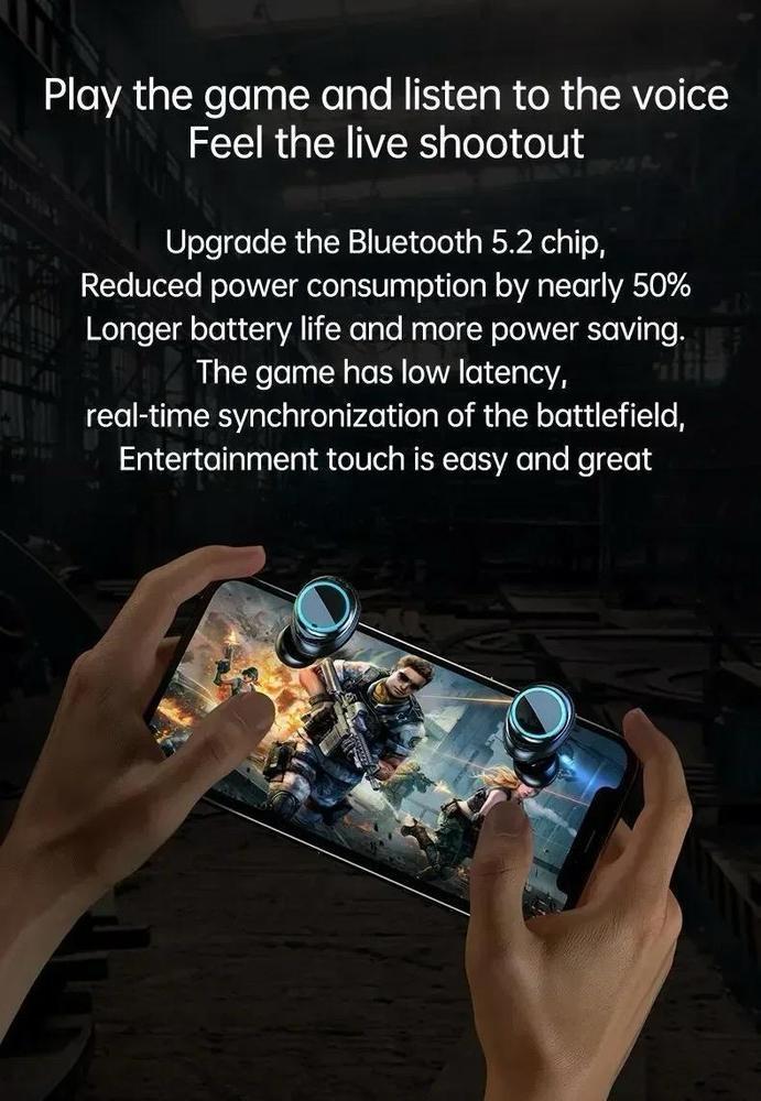 M25 Gaming TWS Wireless Ver5.3 Earbuds