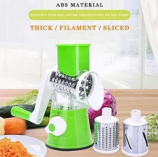 3 in 1 Table Top Drum Multifunctional Roller Vegetable Cutter