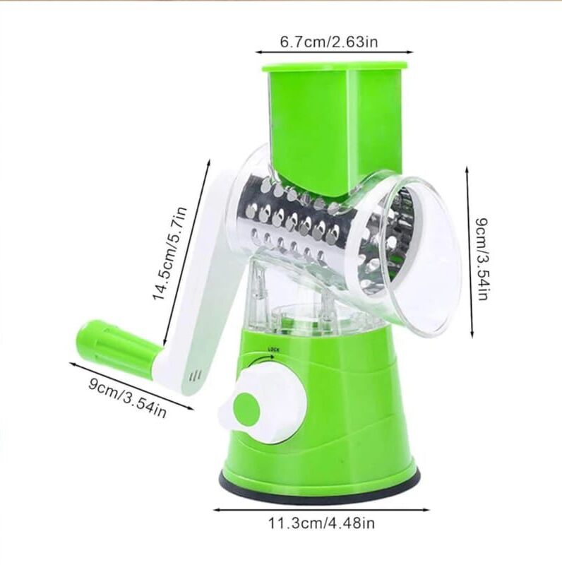 3 in 1 Table Top Drum Multifunctional Roller Vegetable Cutter