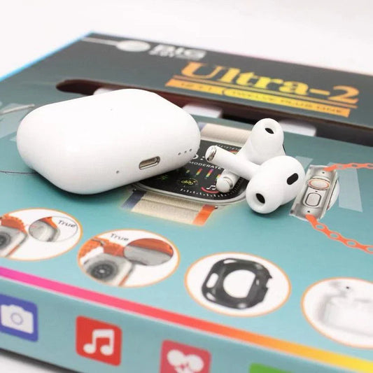Ultra 2 12-in-1 Smartwatch Bundle with AirPods Pro